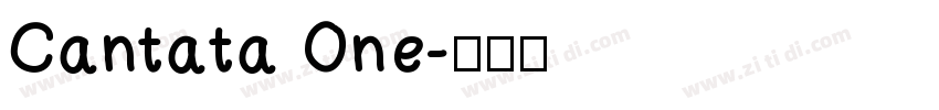 Cantata One字体转换